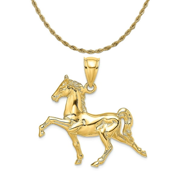 14k Yellow Gold Mini Polished Horse Charm 14k Yellow Gold Mini Polished Horse Charm